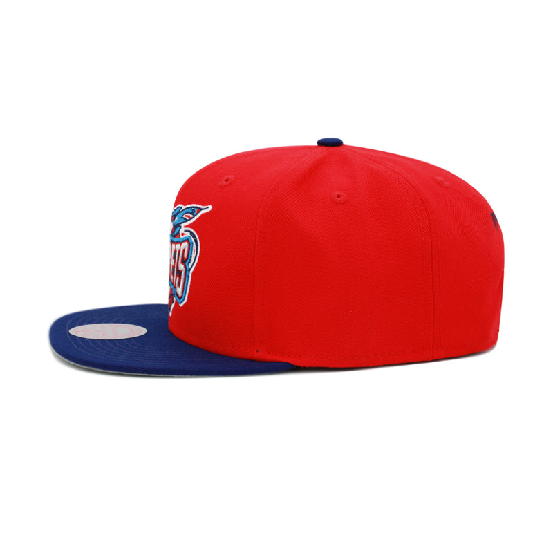 Houston Rockets Mitchell & Ness Jumbotron Snapback Hat Red/Royal