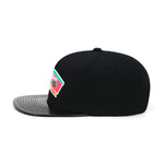 San Antonio Spurs Mitchell & Ness Snapback Hat Black/Patent Leather