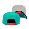 San Antonio Spurs Mitchell & Ness Jumbotron Snapback Hat Teal/Pink