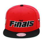 Chicago Bulls The Finals Mitchell & Ness Snapback Hat Red/Black