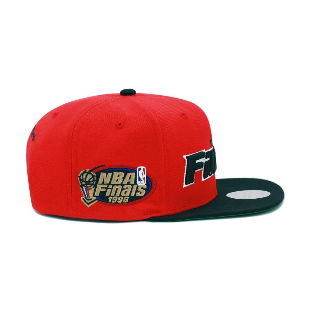 Chicago Bulls The Finals Mitchell & Ness Snapback Hat Red/Black