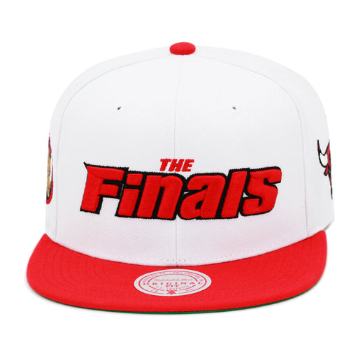 Chicago Bulls The Finals Mitchell & Ness Snapback Hat White/Red