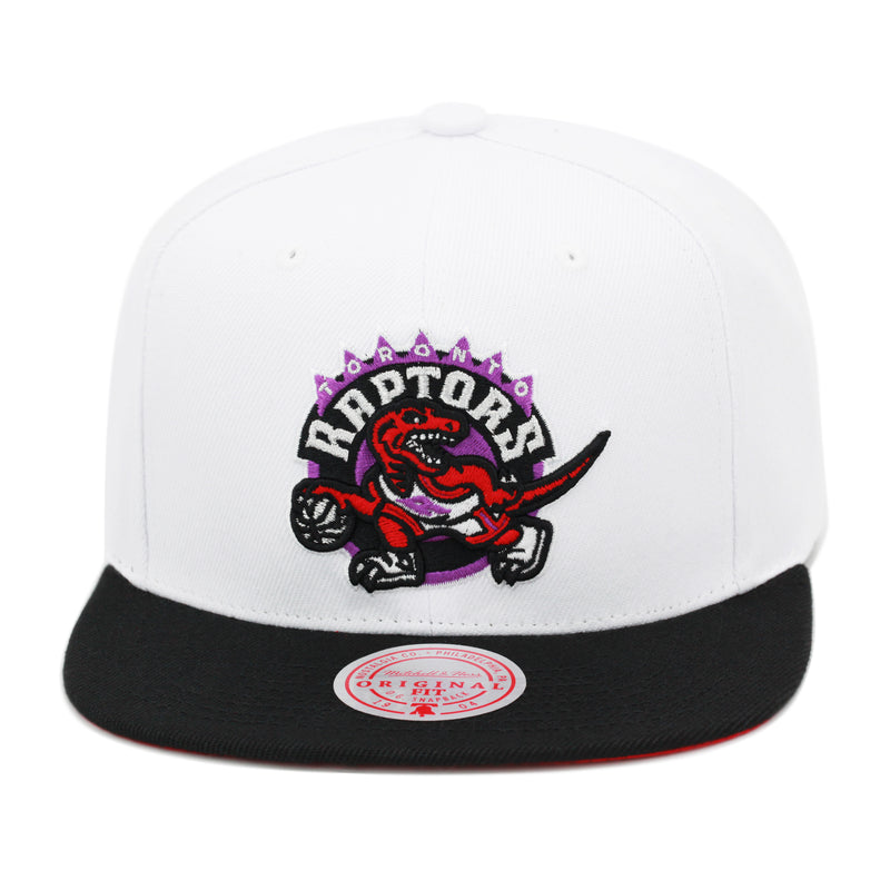 Toronto Raptors Mitchell & Ness Core Basics Snapback Hat White/Black