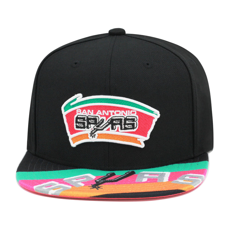 San Antonio Spurs Black Mitchell & Ness Swingman Pop Snapback Hat