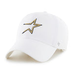 Houston Astros Cooperstown 47 Brand Clean Up Dad Hat White/Gold