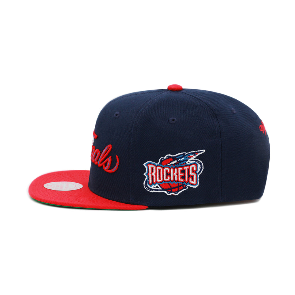 Houston Rockets The Finals Mitchell & Ness Snapback Hat Navy/Red