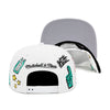 Vancouver Grizzlies Mitchell & Ness Hand Drawn Snapback Hat White