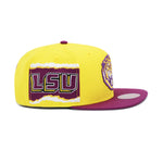 LSU Tigers Mitchell & Ness Jumbotron Snapback Hat Yellow/Purple