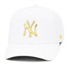 New York Yankees White Gold 47 Brand Caster MVP Snapback Hat