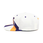 Los Angeles Lakers Mitchell & Ness Snapback Hat "Stripez" White