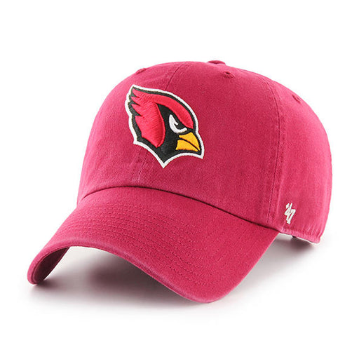 Arizona Cardinals 47 Brand Clean Up Dad Hat Dark Red