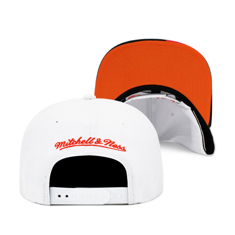 Miami Heat White Mitchell & Ness Swingman Pop Snapback Hat