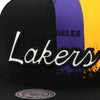 Los Angeles Lakers Mitchell & Ness Snapback Hat "Drip Stripe" Black