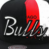 Chicago Bulls Mitchell & Ness Snapback Hat "Drip Stripe" Black