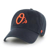 Baltimore Orioles 47 Brand Clean Up Dad Hat Black/Orange