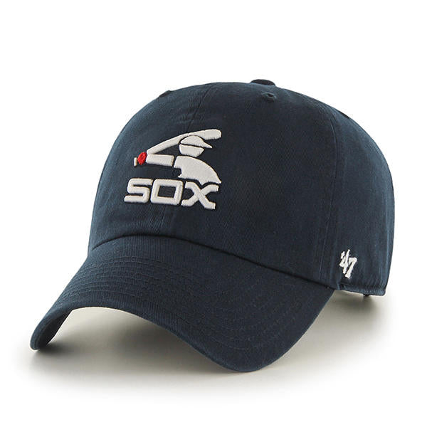 Chicago White Sox Cooperstown 47 Brand Clean Up Dad Hat Navy/White