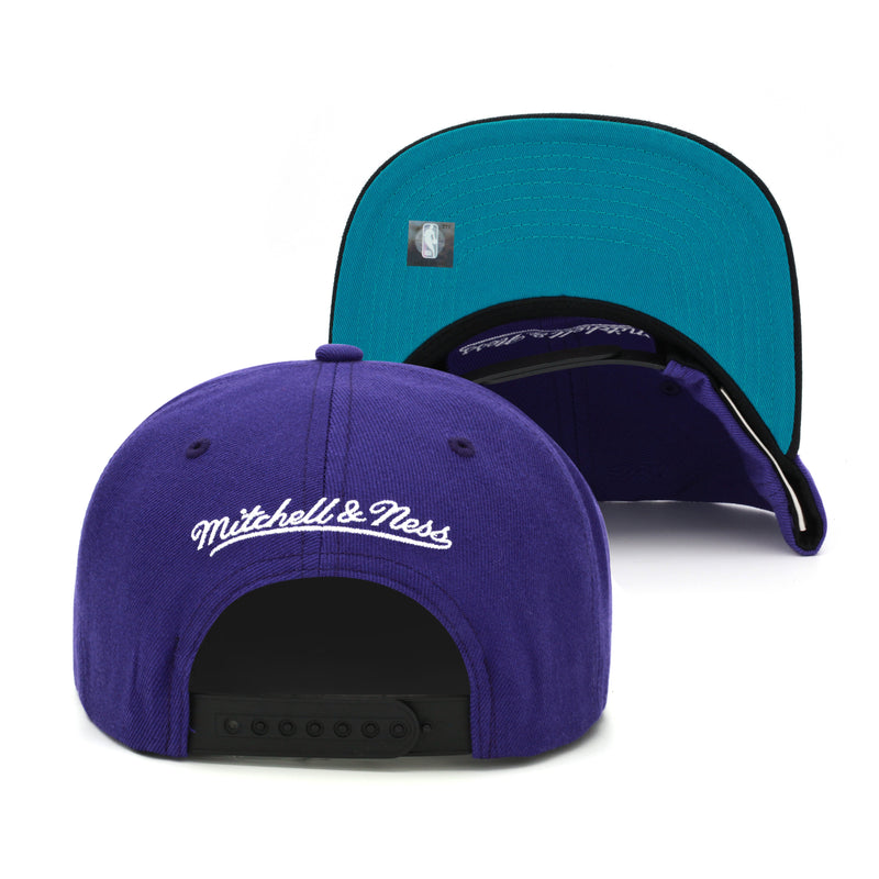 Charlotte Hornets Mitchell & Ness Core Basic Snapback Hat Purple/Black