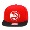 Atlanta Hawks Mitchell & Ness 2-tone Snapback Hat Red/Black