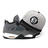Brooklyn Nets Mitchell & Ness Snapback Hat Light Grey/Black