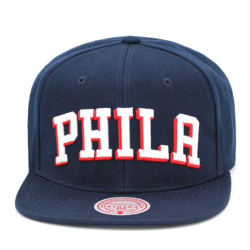 Philadelphia 76ers Mitchell & Ness Core Basic Snapback Hat Navy