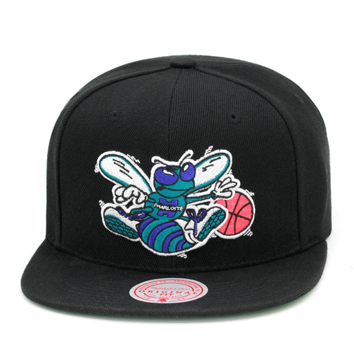 Charlotte Hornets Mitchell & Ness Core Basics Snapback Hat Black