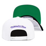 Milwaukee Bucks Mitchell & Ness Core Basics Snapback Hat White