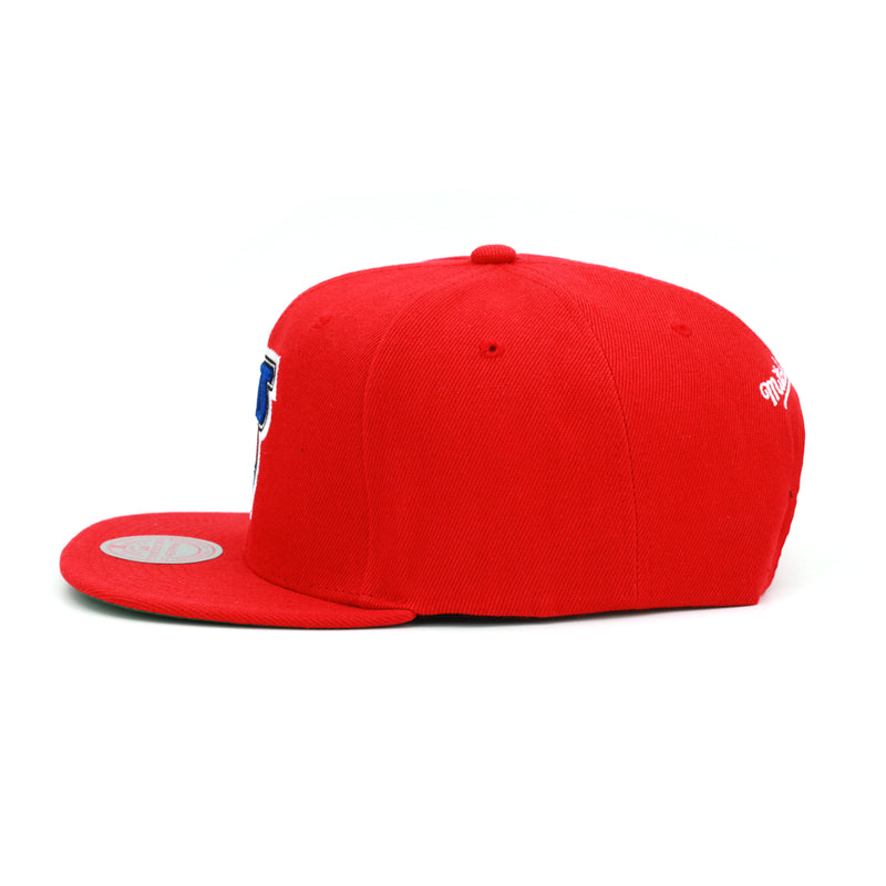New Jersey Nets Mitchell & Ness Core Basics Snapback Hat Red