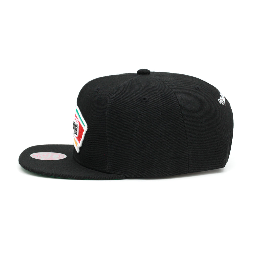 San Antonio Spurs Mitchell & Ness Core Basics Snapback Hat Black