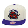 Toronto Raptors Mitchell & Ness Snapback Hat Natural/XL Logo