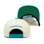 Utah Jazz Mitchell & Ness Snapback Hat Natural/XL Logo