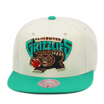 Vancouver Grizzlies Mitchell & Ness Snapback Hat Natural/XL Logo