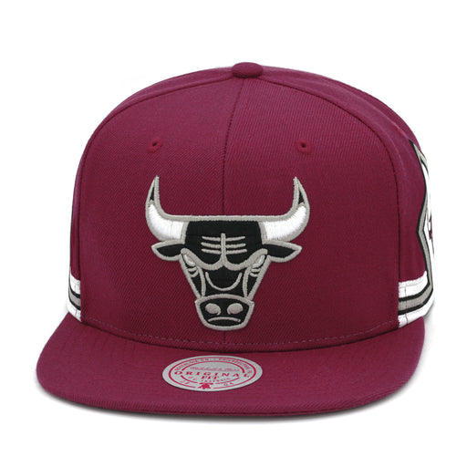Chicago Bulls Mitchell & Ness Snapback Hat Maroon/Grey/Jersey Short