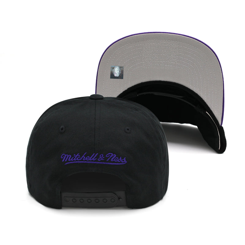 Los Angeles Lakers Mitchell & Ness Snapback Hat "Flexfit" Black/Purple/Yellow