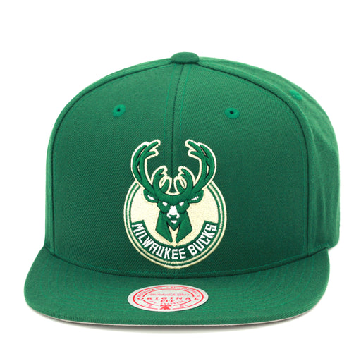 Milwaukee Bucks Mitchell & Ness Snapback Hat - Green