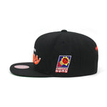 Phoenix Suns Mitchell & Ness Snapback Hat Black/Script