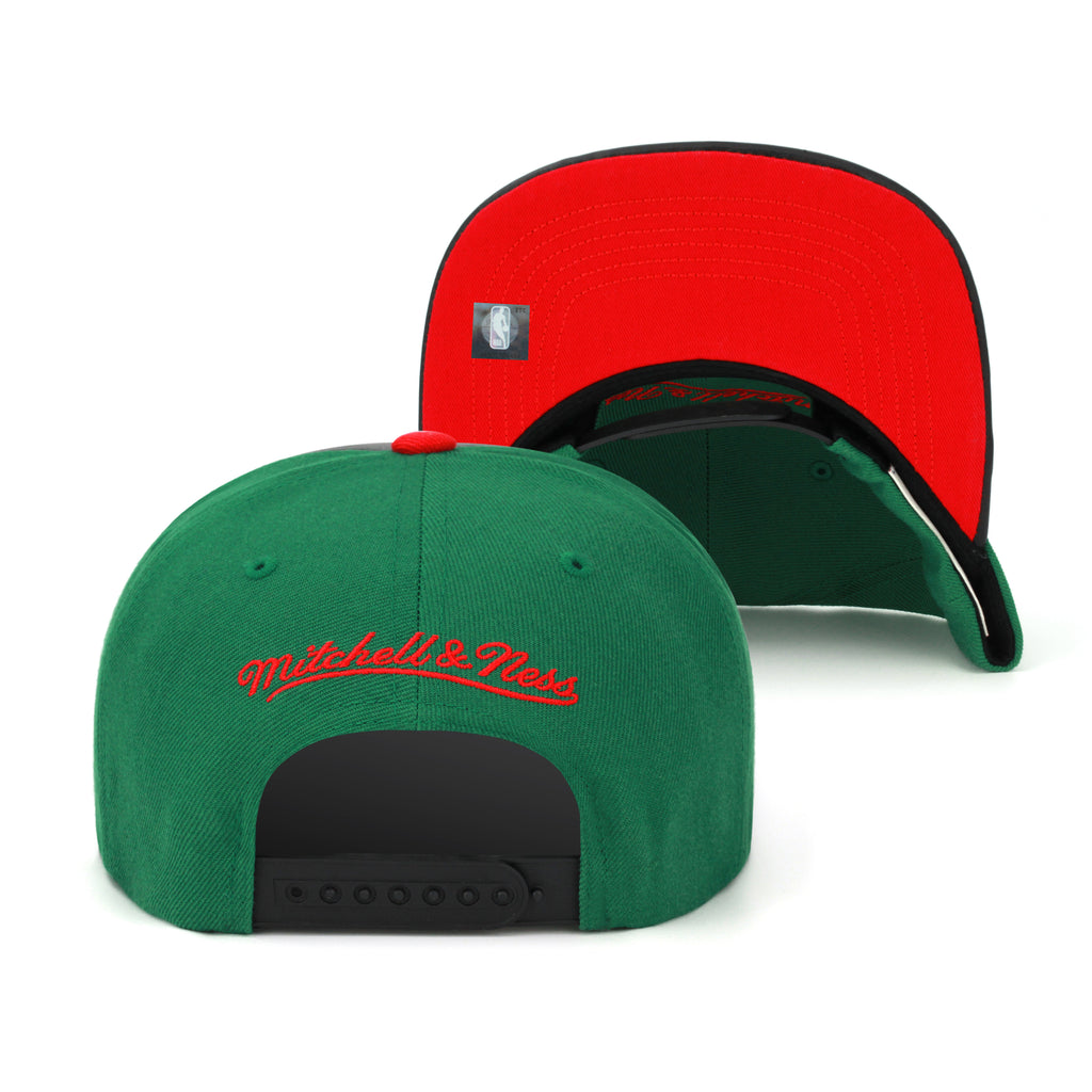 Chicago Bulls Mitchell & Ness Snapback Hat For Jordan 1 Retro Green Gucci