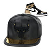 Chicago Bulls Mitchell & Ness Snapback Hat For Jordan 1 Retro NRG Patent Gold Toe