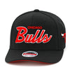Chicago Bulls Mitchell & Ness Team Script 2.0 Stretch Snapback Black