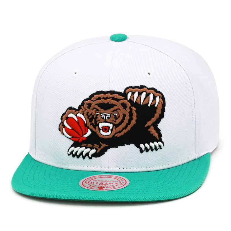 Vancouver Grizzlies Mitchell & Ness Snapback Hat White/Teal