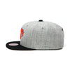 New York Knicks Mitchell & Ness Snapback Hat Heather Grey/Black