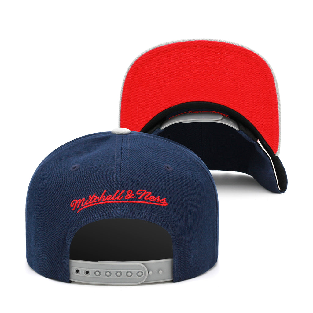 Houston Rockets Mitchell & Ness Snapback Hat Navy/Grey
