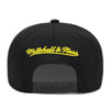Miami Heat Mitchell & Ness Snapback Hat - Black/Yellow