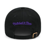 Utah Jazz Mitchell & Ness Dad Hat Strapback Black/Purple Script