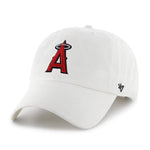 Los Angeles Angels 47 Brand Clean Up Dad Hat White