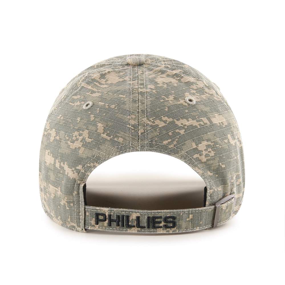 Philadelphia Phillies 47 Brand Phalanx Clean Up Dad Hat Digital Camo Green