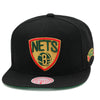 Brooklyn Nets Mitchell & Ness BHM Snapback Hat Black