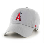 Los Angeles Angels 47 Brand Clean Up Dad Hat Light Gray