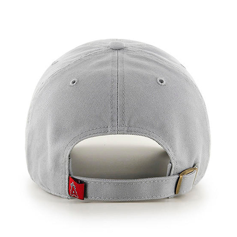 Los Angeles Angels 47 Brand Clean Up Dad Hat Light Gray
