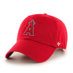Los Angeles Angels 47 Brand Clean Up Dad Hat Red (Home)
