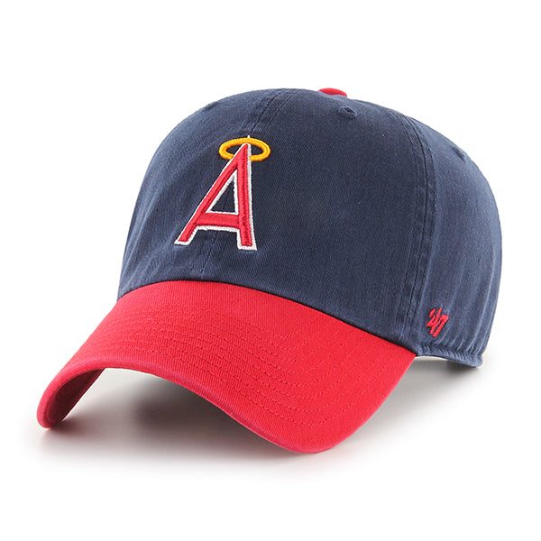 Los Angeles Angels Cooperstown 47 Brand Clean Up Dad Hat Navy/Red